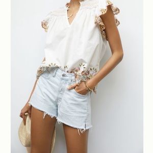 Brand New Edwin CAI Ultra High-Rise Denim Shorts